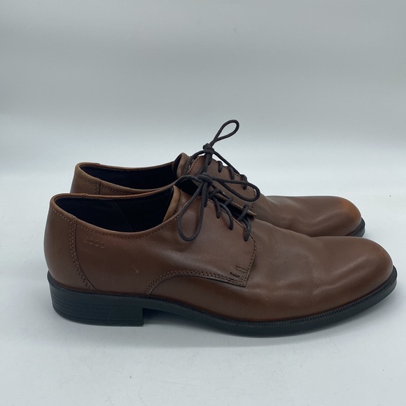 Ecco Other - Ecco Dress Shoes Oxfords Derbys Brown Mens Size 43 9 9.5